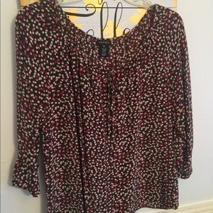 Cute silk polka dot top